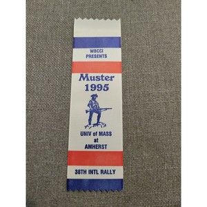 1995 WBCCI Wally Byam Muster 38th International Rally UMass Amherst MA ribbon